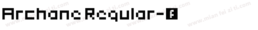Archane Regular字体转换